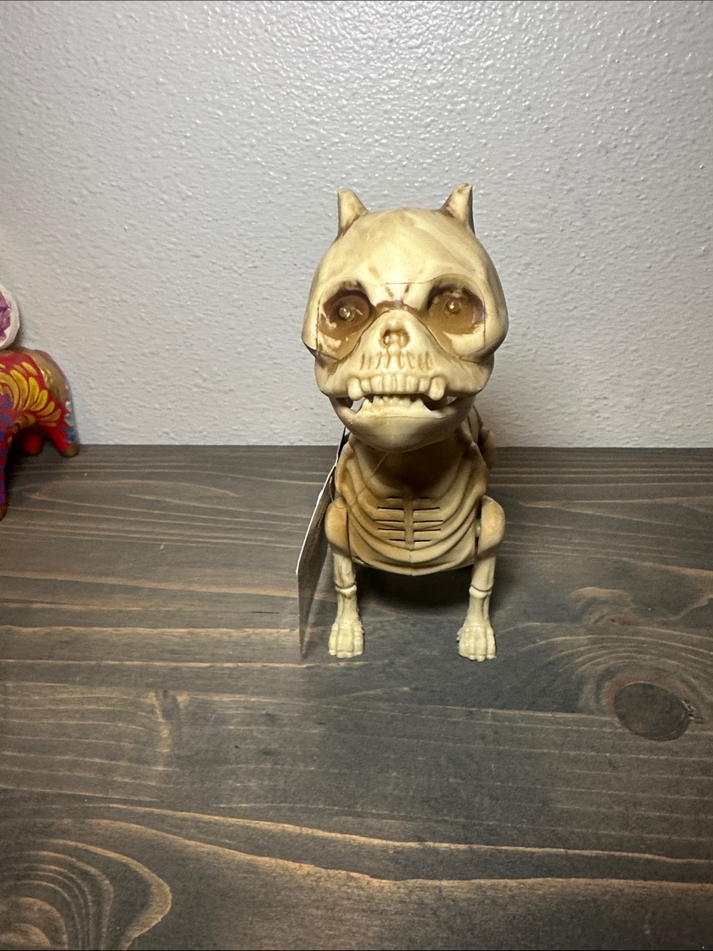 Decorative Skeleton Dog Figurine - Cream